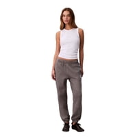 Joggers Calvin Klein Para Mujer, Logotipo Con Monograma, Gris Jaspeado