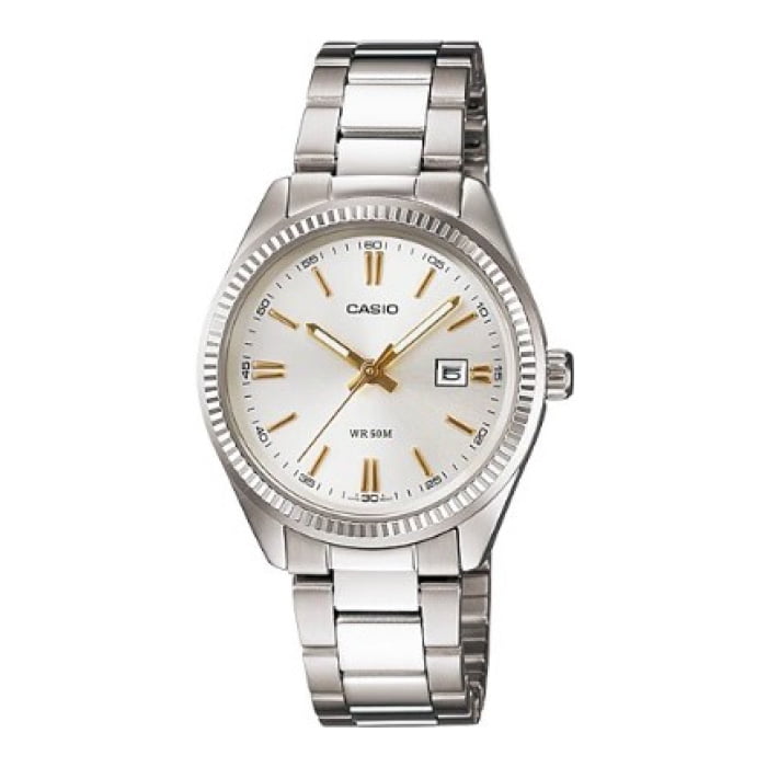 Reloj Analogo Plateado Casio Ltp-1302d-7a2v