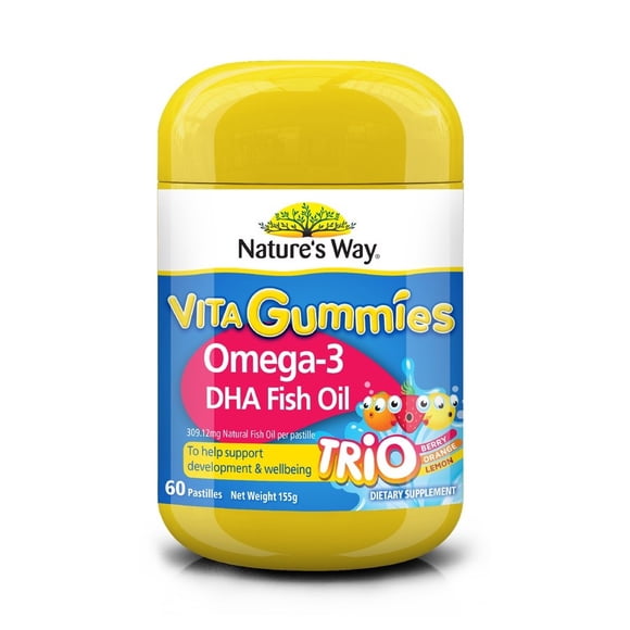 Kids Smart Natures Way Gomitas Omega 3 Dha Fish Oil Niños