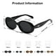 thumbnail image 2 of Gafas de Sol Sojos Sj2286 Retro Ovaladas Polarizadas Negras, 2 of 3