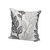 Genérico - Pack De 4 Fundas Para Cojines Sin Relleno Con Diseños Bordados Blanco