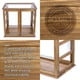 thumbnail image 2 of Gabinete MyGift de 3 Niveles en Madera de Acacia con Exhibidor de Acrílico, 2 of 9
