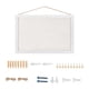 thumbnail image 5 of Tablero De Corcho Con 10 Chinchetas Para Colgar En La Pared, Para Decoración Del Hogar, Sala De Estar, Color Blanco, 5 of 5