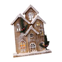 Bothyi - Adorno Navideño Resplandeciente Casa Resplandeciente Navideña Para Dormitorio Interior Estilo De Oficina B