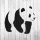 thumbnail image 4 of Plantilla de panda reutilizable de mylar para manualidades, 4 of 5