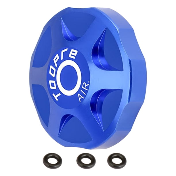 Cubierta Ligera De La Válvula De La Bicicleta De La Cubierta De La Horquilla Delantera De La Aleación De Aluminio De La Bicicleta Azul