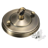 Magideal - Rosetón De Techo Placa De Gancho Rosetón De Techo Con Gancho Parte De Lámpara Lámpara De Servicio Pesado Gancho De Base Lámpara Colgante Disco De , Bronce