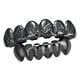 thumbnail image 3 of Parrillas De Dientes Superior/inferior De Hip-hop De 18 Quilates Para Disfraz De Halloween Cosplay Negro, 3 of 5