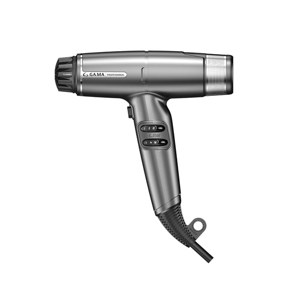 Secador Profesional Iq Lite 110 mil RPM 1500W dual filter Color Plata Gama