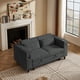 thumbnail image 2 of Dark Grey Chenille Sofa with Side Table and USB Port, 2 of 3
