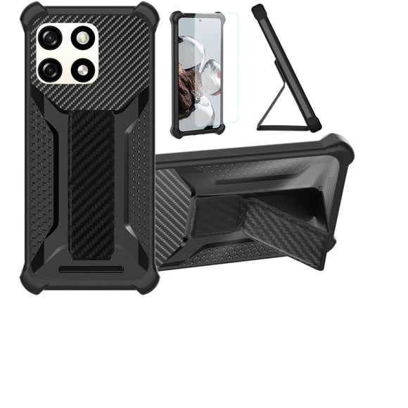 Funda para Blu Bold K5 con soporte híbrida negra