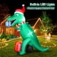 thumbnail image 3 of Dinosaurio inflable navideño FunFanso de 7 pies con luces LED, 3 of 7