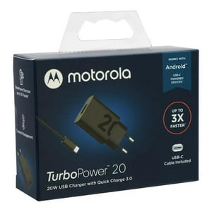 Motorola - Cargador Carga Rapida 20W Cable Usb C Sjmc209