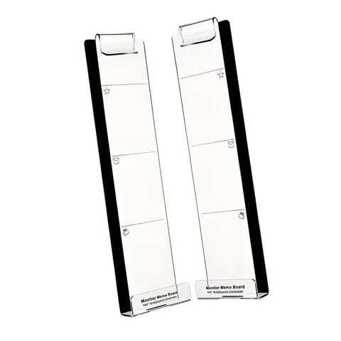 Ioensy - Tableros De Notas Para Monitor De Ordenador, Tableros De Mensajes De Oficina Prácticos Y Modernos, Tipo Curvado, 2 Piezas