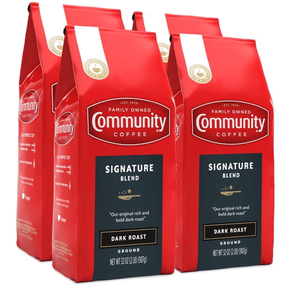 Café molido Community Coffee Signature Blend, 3,8 L (paquete de 4)