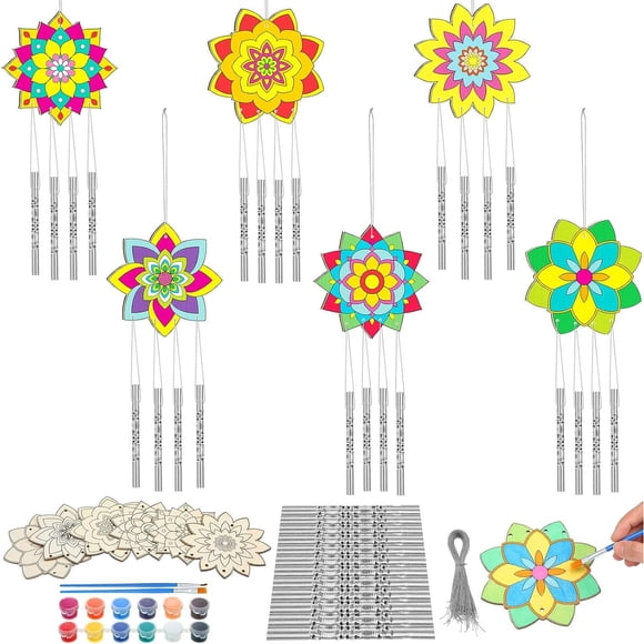 Kit de Manualidades Silipull Campanas Flor de Loto, 24 Piezas