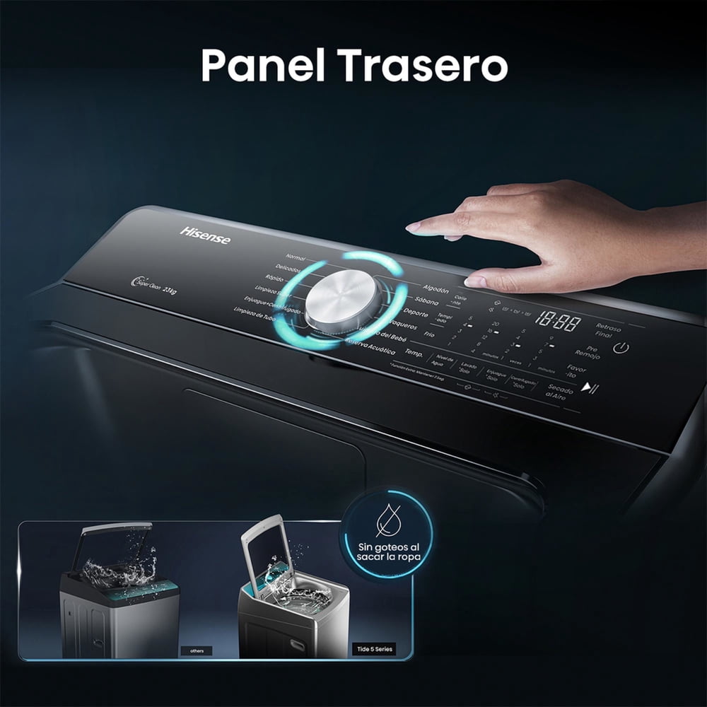 Hisense WT5T2325DB 23 kg Negro, foto 10