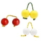 thumbnail image 2 of 3 Pares Musical Fingertip Ball Drum Ball Kashaka Instrumento Rojo Blanco Amarillo, 2 of 5