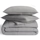 thumbnail image 2 of Juego de edredón UGG Leonora Full/Queen de 3 piezas, ropa de cama gris, 2 of 8