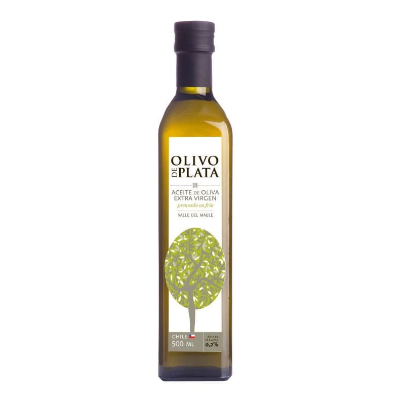 Aceite Oliva Extra Virgen Botella 500 ml Olivo De Plata