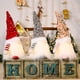 thumbnail image 3 of gnomos navideños de peluche con lentejuelas y luz, 30 cm, hechos a mano, suecos, con gorro de lentejuelas, adornos de duende navideño, para regalo de Acción de Gracias, decoración de mesa navideña., 3 of 7
