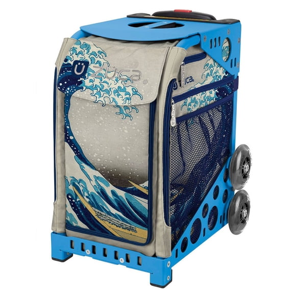 Bolsa con ruedas ZUCA New Sport Great Wave con marco azul de 300 libras