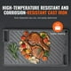 thumbnail image 2 of Parrilla/plancha VEVOR reversible de 43 x 25 cm, hierro fundido presazonado, 2 of 3
