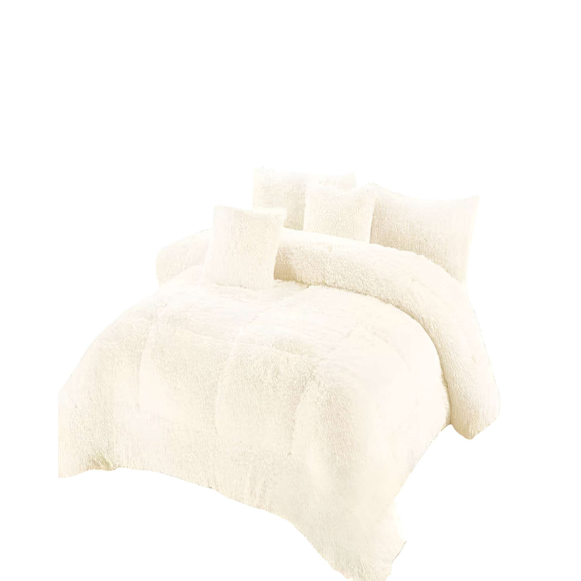 Genérico - Cobertor Peludos Invierno 2 Plazas 230cm X 250cm Color Blanco