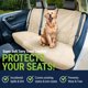 thumbnail image 2 of Toalla de asiento trasero, funda de asiento protector de temporada para coches, color canela, 2 of 6
