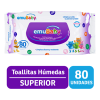 Pack X 12 Paquetes De Toallas Emubaby Sin Tapa 80 Und