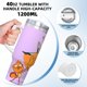 thumbnail image 5 of Kiff Vaso aislado de acero inoxidable con asa, diseño temático, regalo para familia, amigos y fans; incluye pajita y encaja en el portavasos estándar, 40 oz, 5 of 6