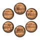 thumbnail image 1 of Juego De 6 Posavasos De Madera Para Bebidas, Para Mesa De Café, Estilo Rústico, Para Bar, 1 of 5