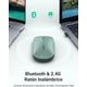 thumbnail image 2 of Ratón Inalámbrico, Bluetooth Usb 2.4g, Ratón Silencioso Inalámbrico, 4000 Dpi Batería De Larga Duración Compatible Con Macbook Pro/air Ipad Computadora Portátil Windows Linux Macos, Verde, 2 of 7