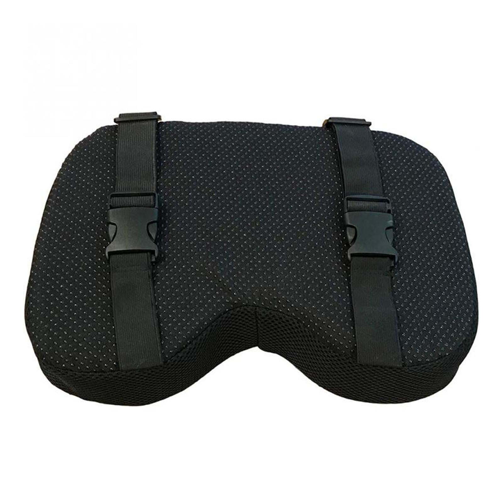 Magideal - Cojín Para Asiento De Máquina De Remo, Cojín Para Asiento De Máquina De Interior Con Funda Lavable De Espuma Viscoelástica Más Gruesa Y Correas Para H