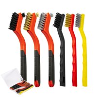 Generic - Juego De Cepillos De Alambre, 6 Piezas, Cerdas De Acero Inoxidable, Latón Y Nailon