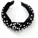 thumbnail image 2 of Diademas para mujeres Diademas de perlas - 1PCS Diadema de terciopelo de perlas Falso retorcido Elegante Bling Cacampanao Clip Cacampanaopins Headwear Barrette Herramientas de peinado Accesorios,Negro, 2 of 7