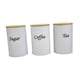 thumbnail image 1 of Juego de botes de almacenamiento herméticos, botes de café, té, azúcar, contenedores de almacenamiento, tarros para especias, harina, encimera de coci Blanco, 1 of 5