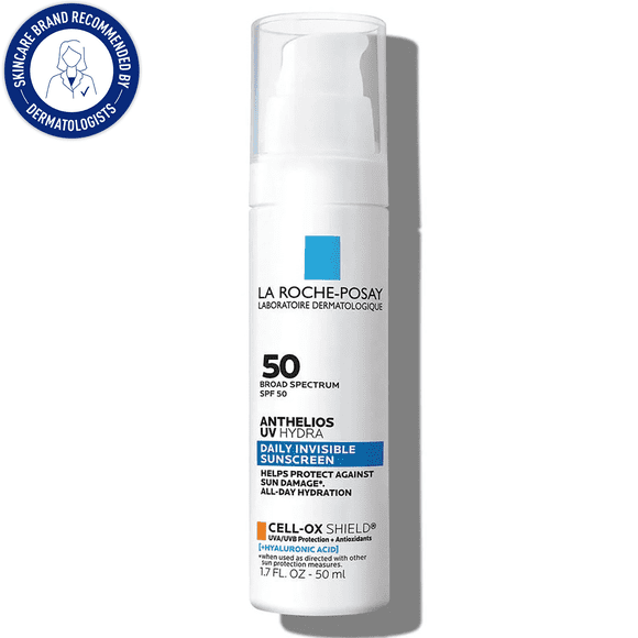 La Roche-Posay Protector Solar Facial Hidratante Anthelios UV Hydra FPS 50 con Ácido Hialurónico, 50 Ml