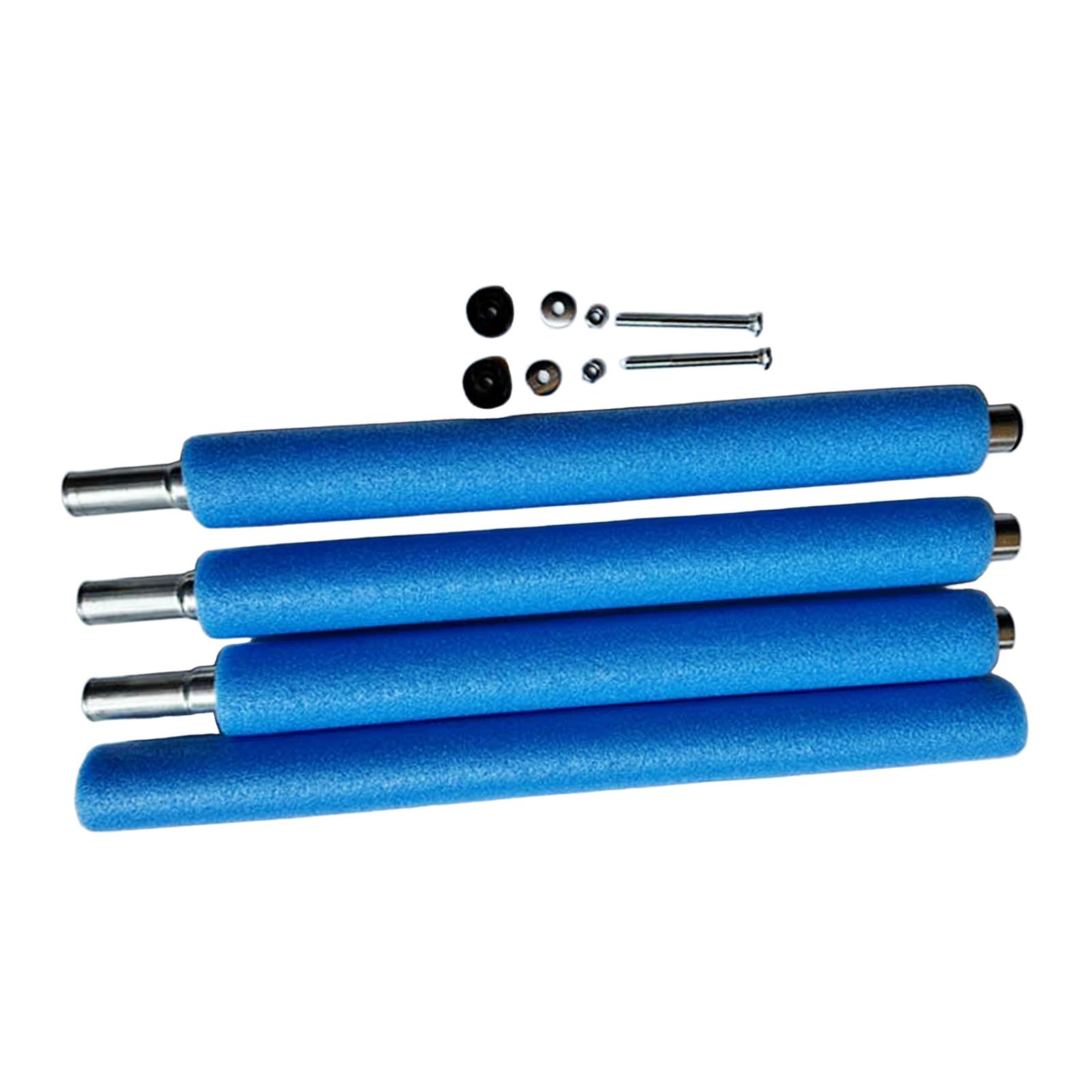 Magideal - Postes De Trampolín, Protector Acolchado De Tubería De Acero, Portátil Para Exteriores Con Tornillos, Accesorios, Postes De Acero, Postes De Trampolín 176Cm