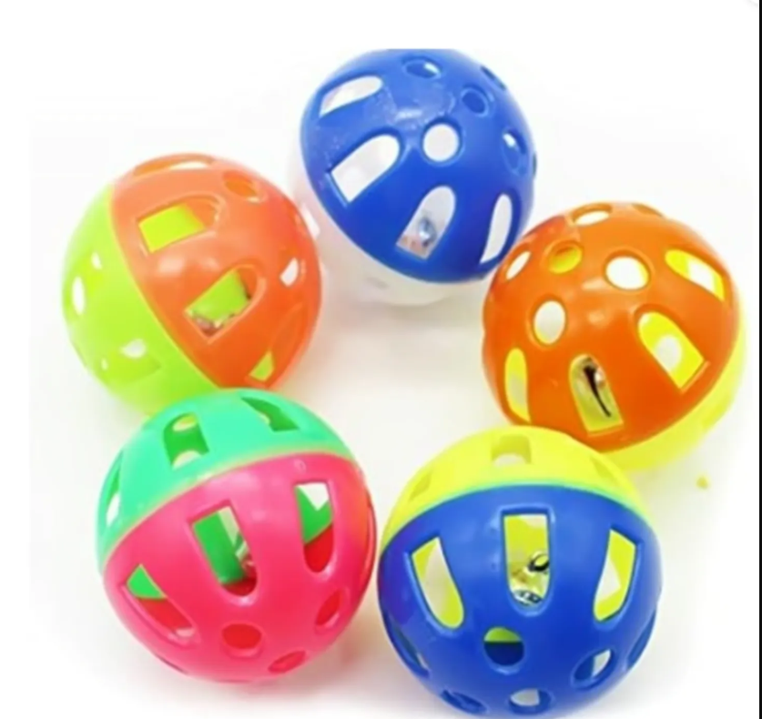 Genérico - Bola De Traqueteo De Plástico Con Campana Para Gatos Set 3