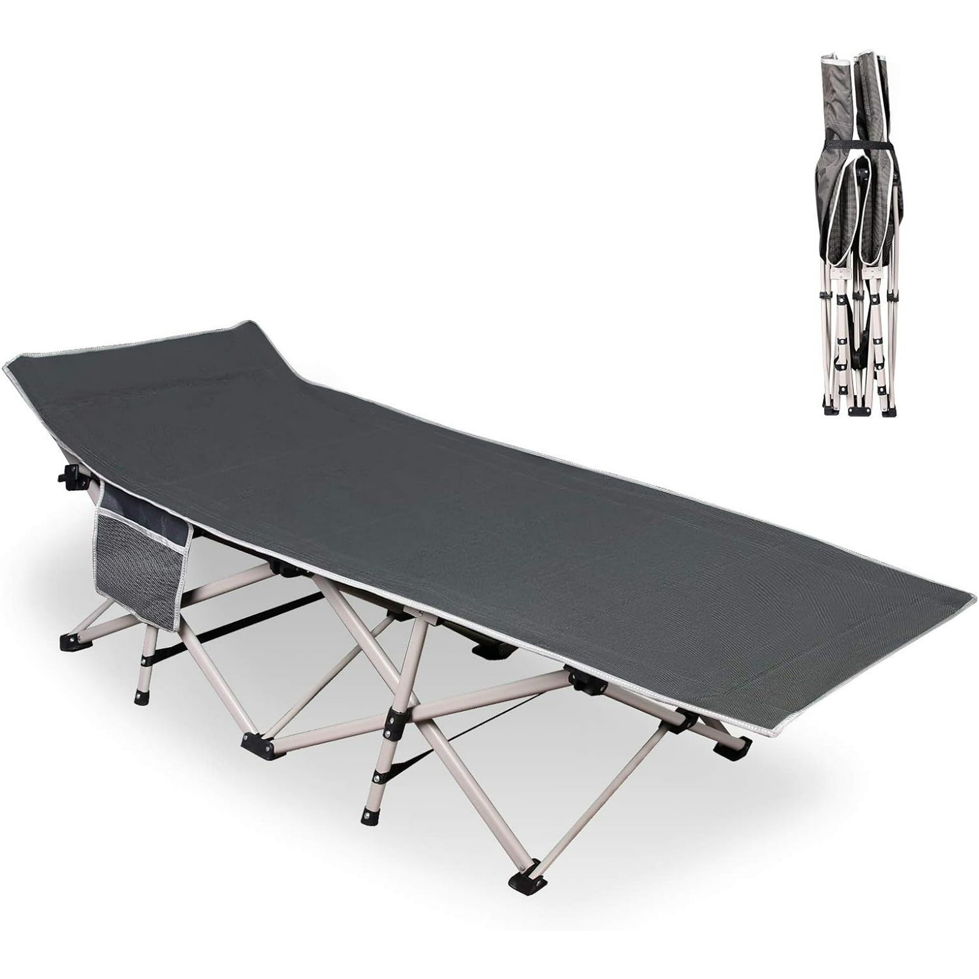 Wakeshome - Silla De Playa Plegable Cama Plegable Camping Reposera 186cm