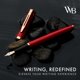 thumbnail image 2 of Pluma estilográfica Wordsworth & Black con punta mediana dorada de 18 quilates, 2 of 9