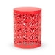 thumbnail image 2 of Mesa auxiliar de exterior Baxton Studio Jamila Red Metal, 2 of 7