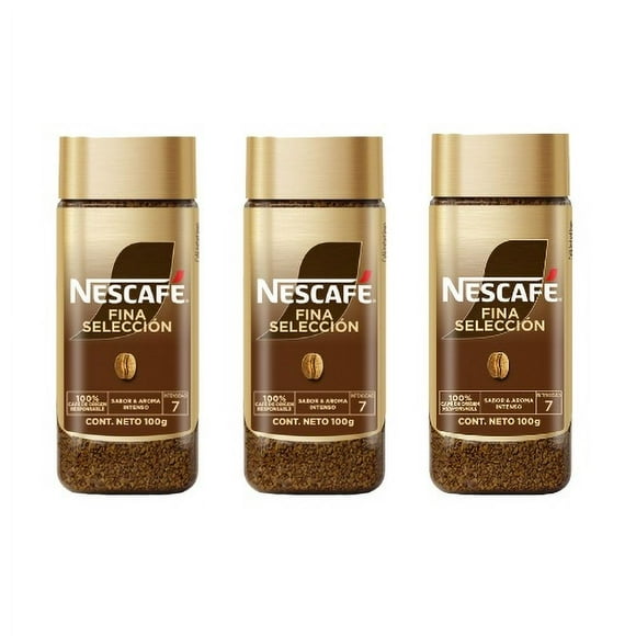 Pack 3 Café Nescafé Fina Selección Frasco 100g