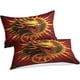 thumbnail image 2 of Juego De Ropa De Cama De 3 Piezas Con Diseño De Dragón Chino Fundas De Almohada Funda Nórdica Wyvern Con Cierre De Cremallera Funda De Edredón De Microfibra Suave Tamaño Doble, 2 of 3