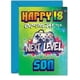 thumbnail image 1 of Tarjeta de felicitación Giftzie Next Level, feliz cumpleaños número 18, para hijo, 1 of 7