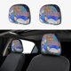 thumbnail image 1 of Pinky y Cerebro Funda Protectora Universal para Reposacabezas de Coche, Funda Elástica para Reposacabezas de Asiento de Auto, Funda de Tela Antipolvo, Accesorios de Interior 2 Piezas, 1 of 6