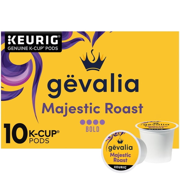 Cápsulas de café Gevalia Majestic Roast Bold de 10 quilates K-Cup