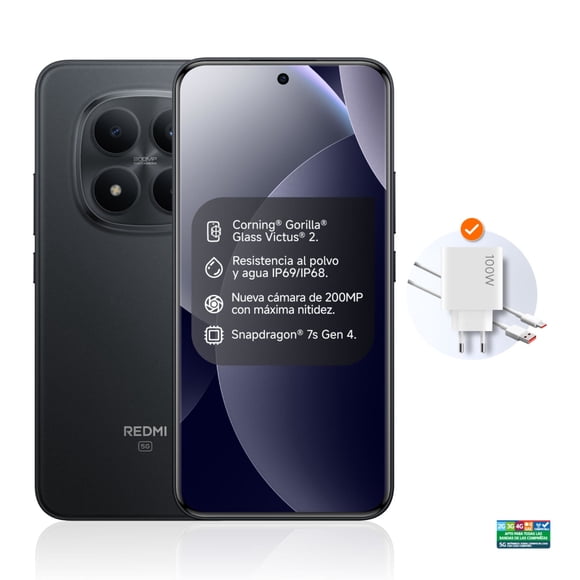 Smartphone Redmi Note 15 Pro+ 5G 512GB Negro