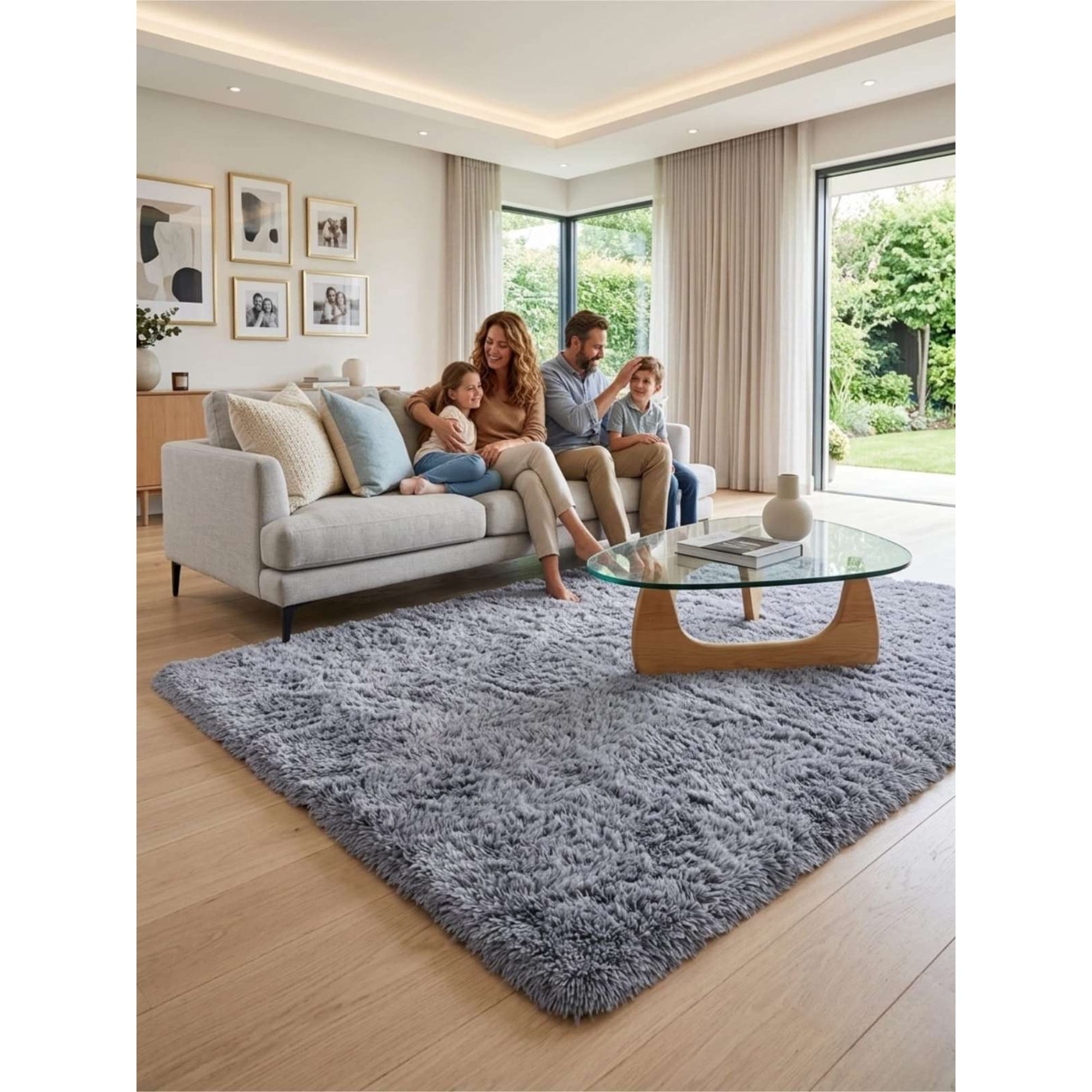 Todo Para El Hogar - Alfombras Pelo Largo Tamaño 150x200 Cm Super Suave